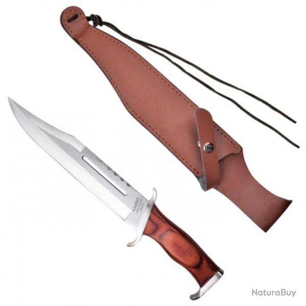 Couteau de chasse rplique bowie RAMBO III lame 28.5 cm