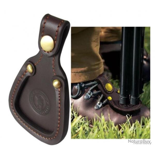 Repose canon ball-trap en cuir vritable - TOURBON