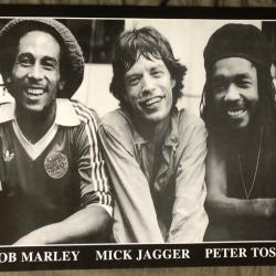 Affiche, poster, Bob Marley, Mick Jagger, Peter Tosh. 43x61 cm