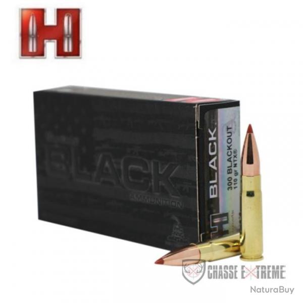 20 Munitions HORNADY Black Cal 300 Blackout 110Gr Ntx