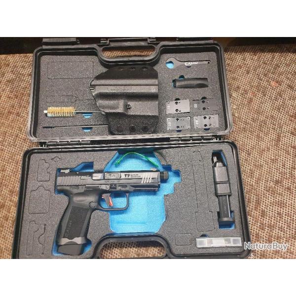 pistolet CANIK modle TP-9 ELITE COMBAT NOIR cal 9x19 Parabellum