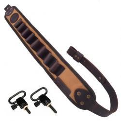 Porte-coquille pour fusil de chasse pour calibre 12 BEIGE 2 attaches- LIVRAISON  GRATUITE !!