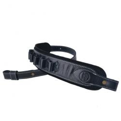 Sangle en cuir de peau de buffle Black(12 Gauge) LIVRAISON  GRATUITE !!