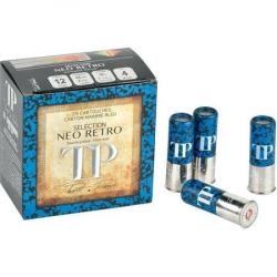 TUNET Cartouches de chasse TP NEO RETRO BLEU Douille Carton - par boite de 25  12  / 65  30g