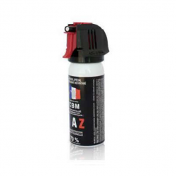 Bombe lacrymogène au Gaz OC Red Pepper Capot Accusol CBM - 50 ml