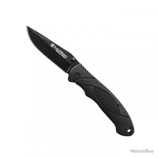 Couteau pliant Ops Linerlock Drop Point S&W - Noir