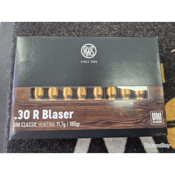 cartouches RWS 30R BLASER 180gr