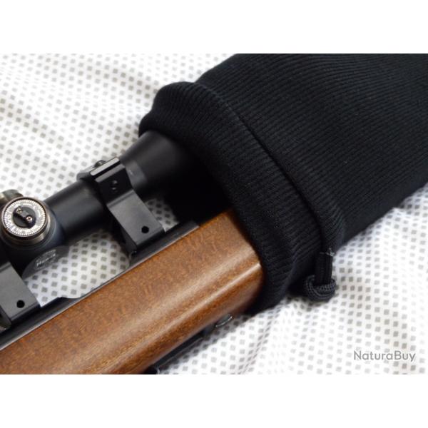 CHAUSSETTE DE PROTECTION NOIR POUR FUSIL OU CARABINE