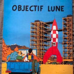 Affiche, poster,  TINTIN Objectif lune.  43 x 61 cm