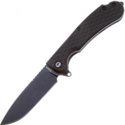 Couteau Daggerr Wocket Black Manche FRN Lame Acier 8Cr14MoV Black Linerlock Clip DGRWKFBKBW