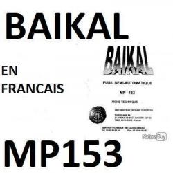 notice BAIKAL MP153 en FRANCAIS (envoi par mail) - VENDU PAR JEPERCUTE (m2181)