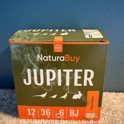 250 Cartouches NaturaBuy - Jupiter - 12/70 - 36gr - Plomb n°6