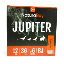 250 Cartouches NaturaBuy - Jupiter - 12/70 - 36gr - Plomb n°6