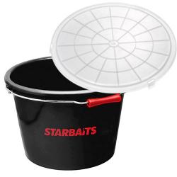 Seau Starbaits Tourno Bucket Rond 15L + Couvercle