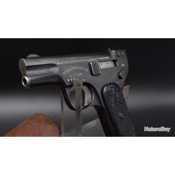 PISTOLET SEMI AUTOMATIQUE CLEMENT MODELE 1903 CALIBRE 5MM CLEMENT - BELGIQUE XIX Trs bon  Belgique