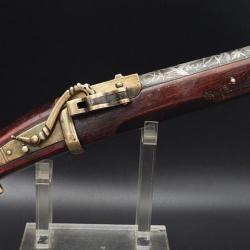 PISTOLET JAPONAIS TANJO TSUTSU A MECHE TEPPO Calibre 9.5MM - JAPON MEIJI XXè Très bon  Japon Categor