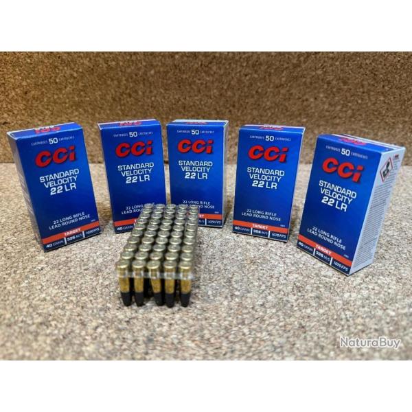 BLACK FRIDAY 250 CCI C/22LR Standard Velocity 40 Grains -5  Boites de 50