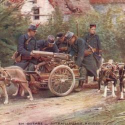 CPA GUERRE MITRAILLEUSES BELGES