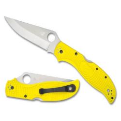 C258PYL Couteau de poche Spyderco Stretch 2 XL Salt jaune