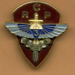 Insigne du 3° RCP - 3° Régiment de Chasseurs Parachutistes