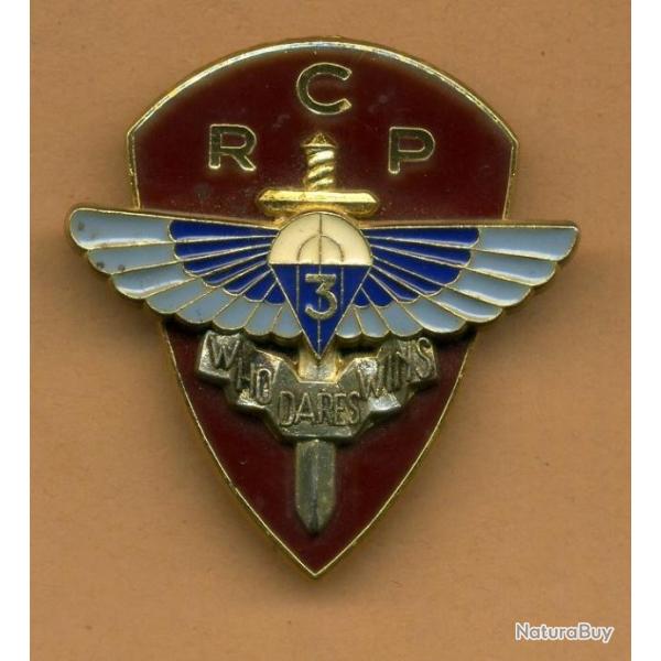 Insigne du 3 RCP - 3 Rgiment de Chasseurs Parachutistes