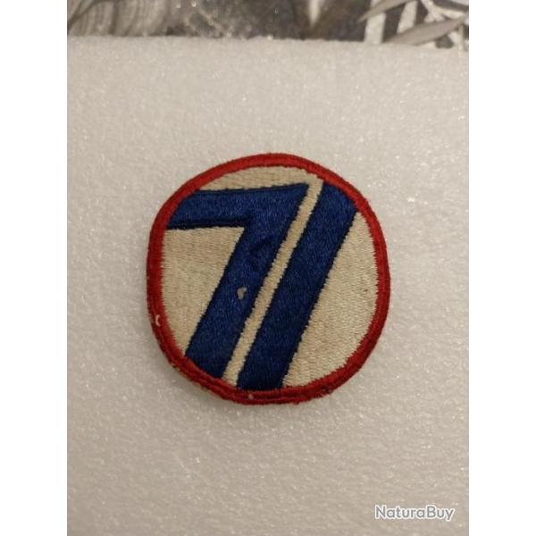 Patch arme us 71st INFANTRY DIVISION ww2 ORIGINAL 3