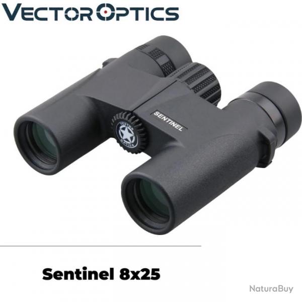 Vector Optics  jumelles Sentinel 8x25 Etanche Prisme Bak4 avec Lentille FMC 7