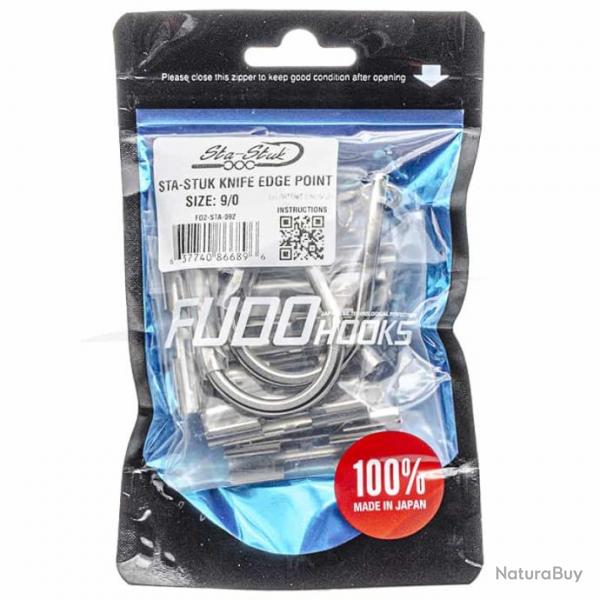 Fudo Hooks Sta-Stuk Knife Edge Point Kit 9/0