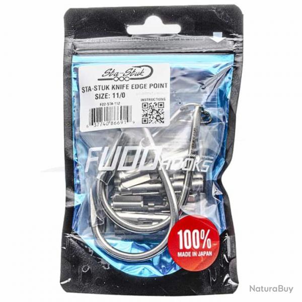 Fudo Hooks Sta-Stuk Knife Edge Point Kit 11/0