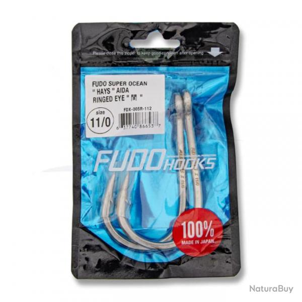 Fudo Hooks Super Ocean "Hays" Aida Ringed Eye 11/0