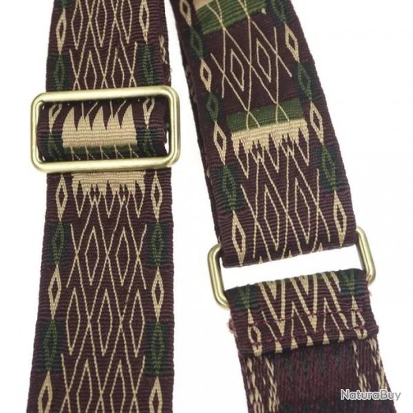 Ceinture en coton et cuir pour fusil de chasse RAYE 1 attache LIVRAISON GRATUITE