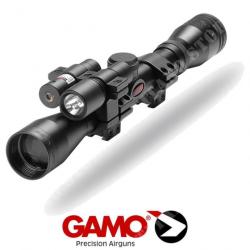 GAMO Lunette de tir Gamo 4x32 WR Vampir laser et lampe Chasse Lunette de tir Optique et système