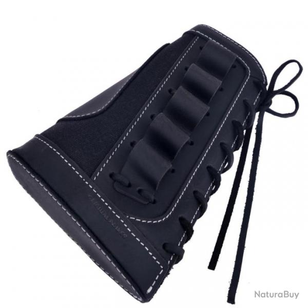 Support de coque en toile de cuir durable Black 12GA