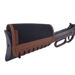 Cous retours en cuir pour crosse de fusil de chasse MARRON 1 coussinet LIVRAISON GRATUITE !!