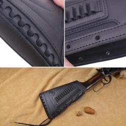 Support de cartouche de fusil en cuir pour droitier Black(.308 30-06) LIVRAISON GRATUITE !!