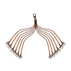 Porte gibier 12 boucles en cuir véritable - TOURBON