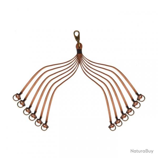 Porte gibier 12 boucles en cuir vritable - TOURBON