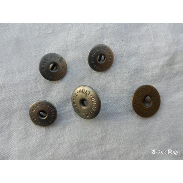 lot de 5 anciens boutons militaires en mtal pour uniforme