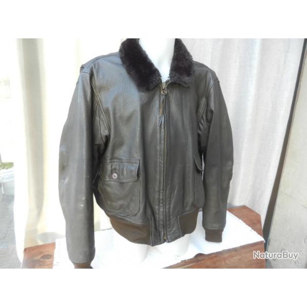 blouson cuir de pilote amricain USN flight jacket type G-1