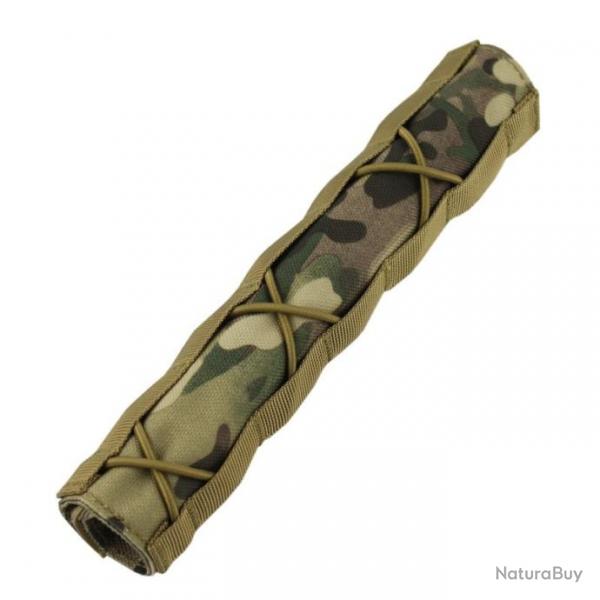 Couvre silencieux en nylon 22cm camouflage MC