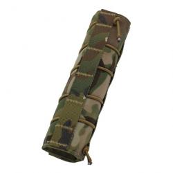 Couvre silencieux en nylon 17.80 cm camouflage MC