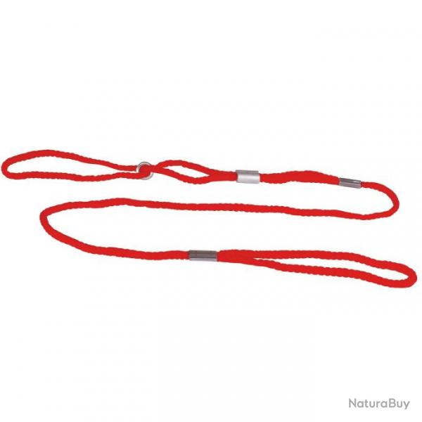 Laisse de prsentation nylon ronde rouge 3 mm