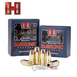 25 Munitions HORNADY Xtp Subsonic Cal 9mm Luger 147gr