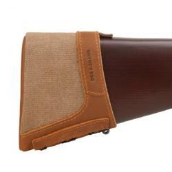 Extension de crosse de fusil de chasse en cuir véritable Small-Brown LIVRAISON GRATUITE !!