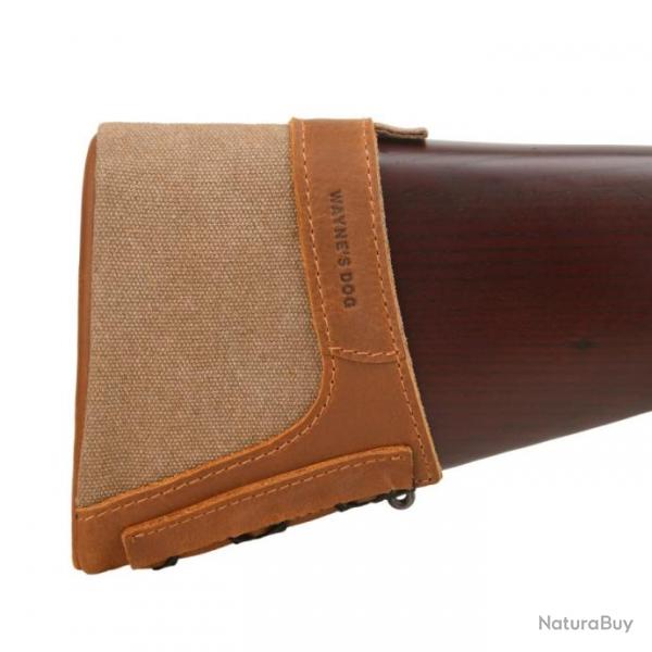 Extension de crosse de fusil de chasse en cuir vritable Small-Brown LIVRAISON GRATUITE !!