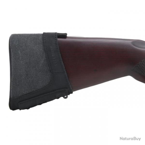 Extension de crosse de fusil de chasse en cuir vritable Small-Black LIVRAISON GRATUITE !!