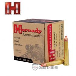 25 Cartouches HORNADY Cal 22 Hornet 35Gr V-max