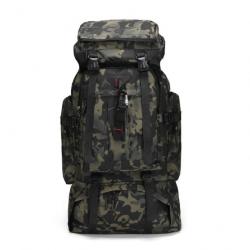 Sac à Dos Militaire Etanche Randonnée 80L Voyage d'Alpinisme  Escalade Camping Camouflage