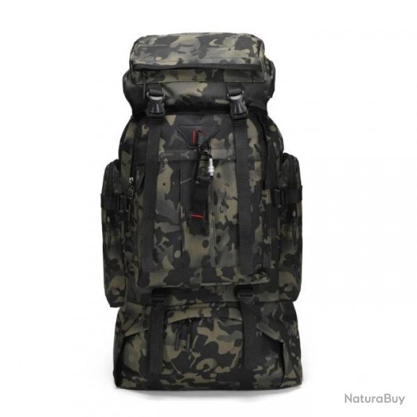 Sac  Dos Militaire Etanche Randonne 80L Voyage d'Alpinisme  Escalade Camping Camouflage