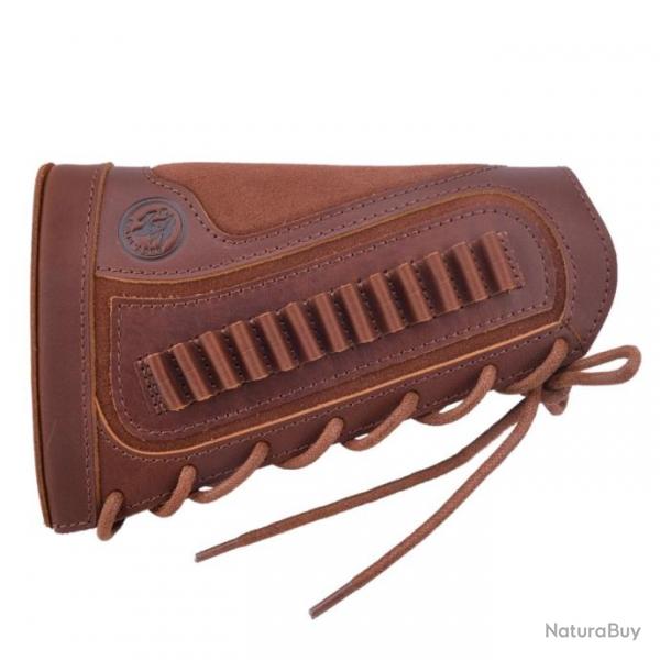 Support de coque de fusil en cuir. 22LR .17HMR .22 MAG pour gaucher MARRON  LIVRAISON GRATUITE !!